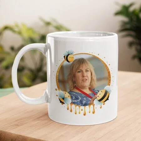 Cană Personalizată cu Albinuțe și Mesaj pentru Educatoare