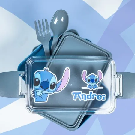 Caserolă Dublă Personalizată cu Nume — Stitch