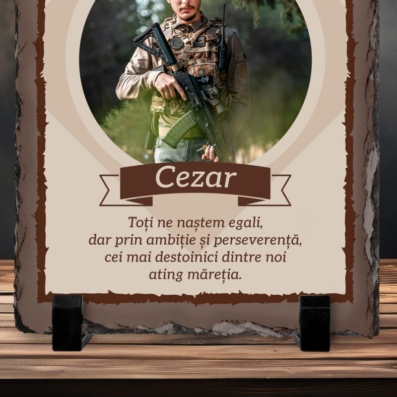 piatră personalizată cadou pentru vânător