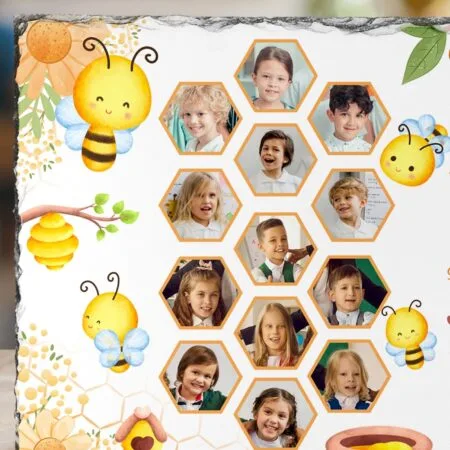 piatră personalizată cu Întreaga grupă a albinuțelor