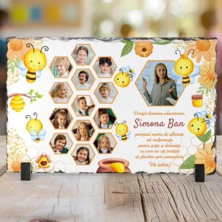 piatră personalizată cu Întreaga grupă a albinuțelor
