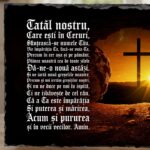 placă de ardezie cu rugăciunea domnească – cadou creștin de suflet