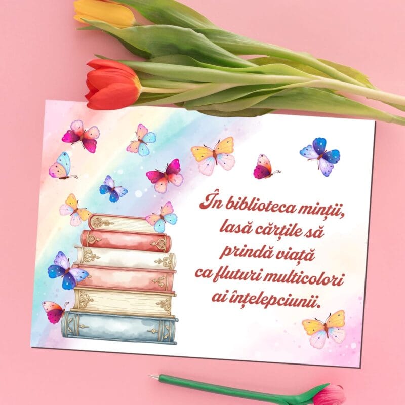 magnet personalizat cu mesaj motivațional pentru citit