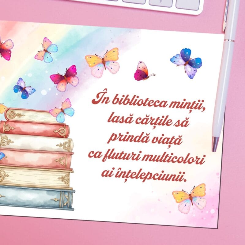 magnet personalizat cu mesaj motivațional pentru citit