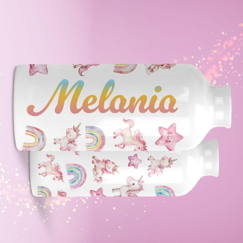 bidon de apă personalizat cu nume și balerină (copiază)