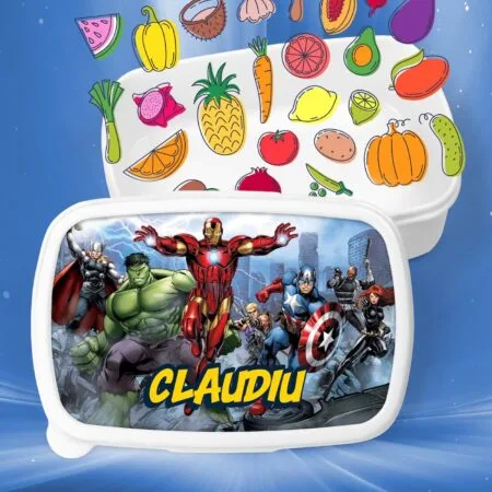 caserolă personalizată cu nume pentru supereroi