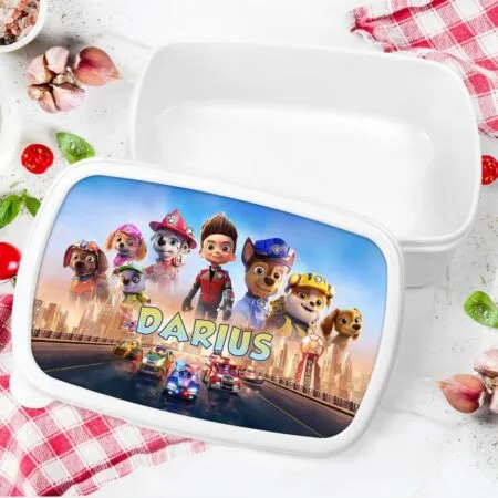 caserolă personalizată cu nume și patrula cățelușilor