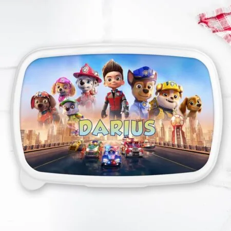 caserolă personalizată cu nume și patrula cățelușilor