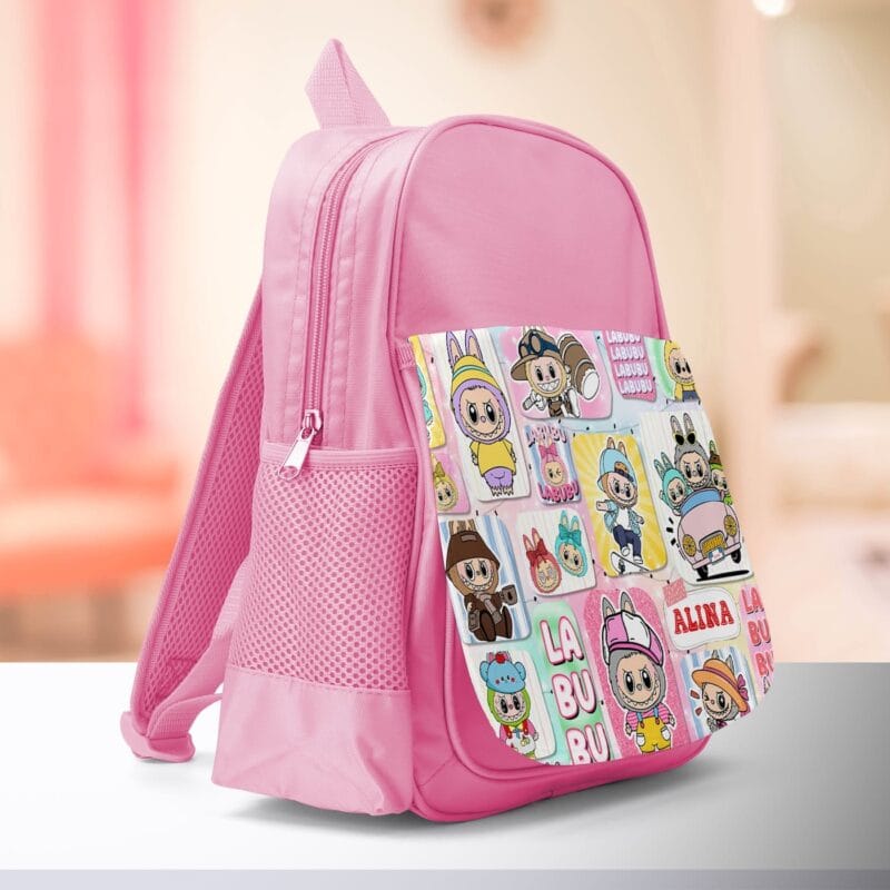 ghiozdan personalizat cu labubu și nume