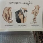 tablou personalizat "povestea noastră" cu ilustrații