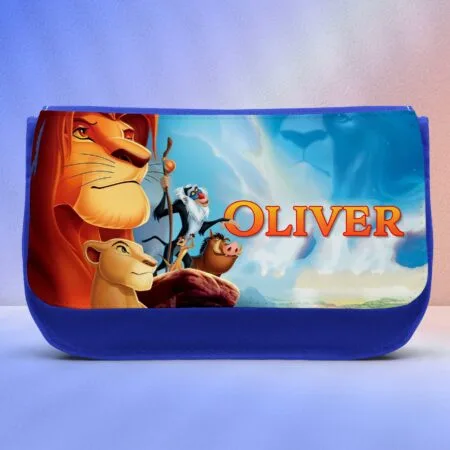 penar pentru Școală "regele leu" – personalizat cu numele tău