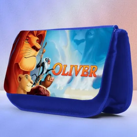 penar pentru Școală "regele leu" – personalizat cu numele tău