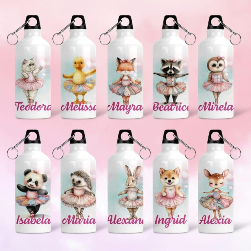 set pentru Școală sau grădiniță "balerinele pădurii" – personalizat cu nume