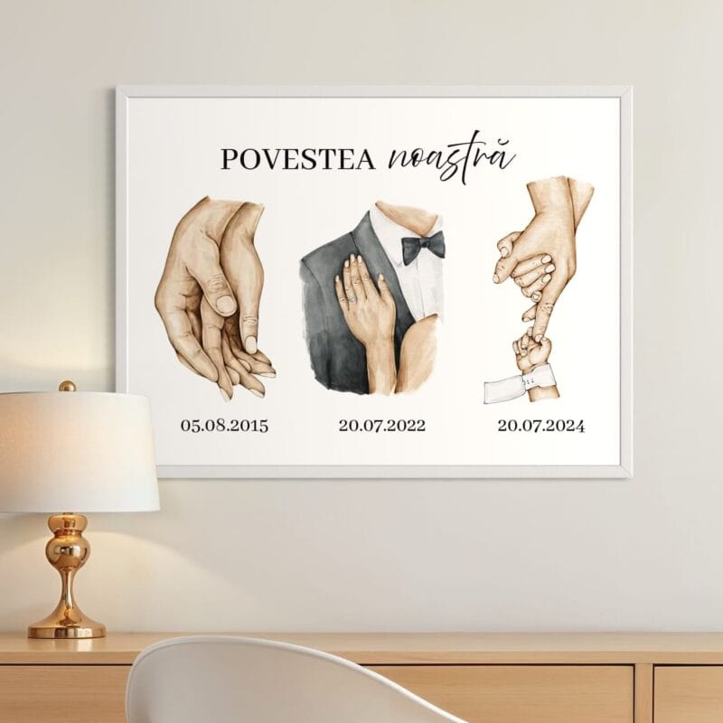 tablou personalizat povestea noastră