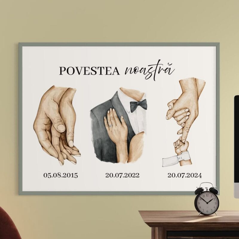 tablou personalizat povestea noastră