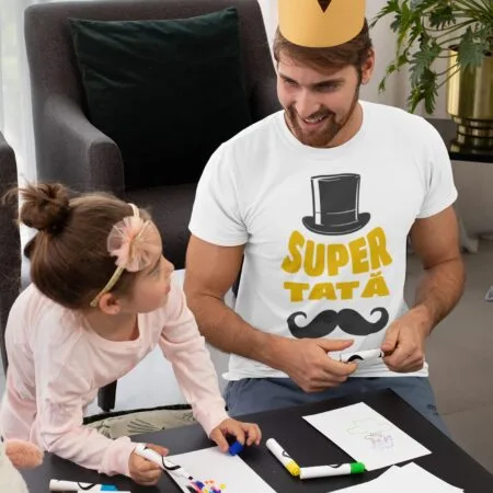 tricou "super tată" – cadou pentru cel mai iubit tătic