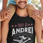 tricou personalizat "prieteni pe viață" pentru tată și fiu