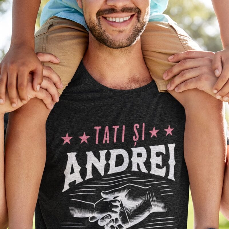 tricou personalizat "prieteni pe viață" pentru tată și fiu