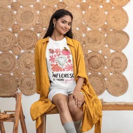 tricou personalizat Înfloresc cu fiecare zâmbet