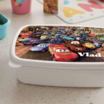 caserolă pentru Școală "cars" – personalizată cu numele tău