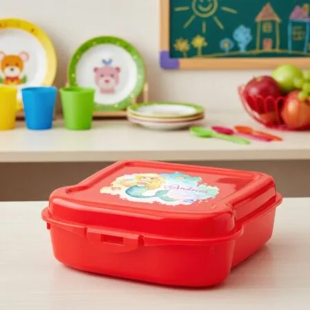 cutia cu secrete din ocean – caserolă sirenă, personalizată cu nume