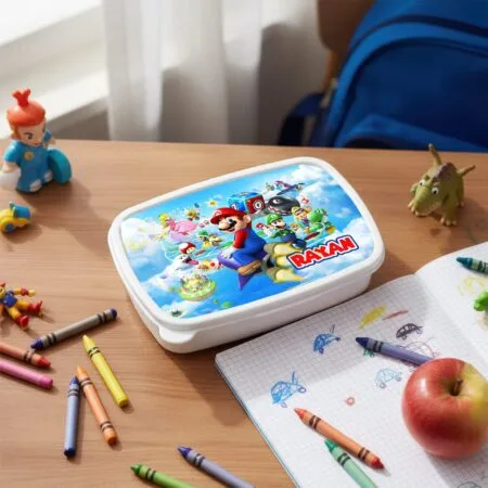 cutie de pachețel super mario personalizată cu numele tău 2