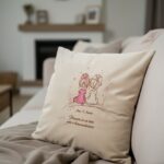 pernă personalizată "fiecare zi cu tine" – cadou pentru prietene sau surori