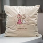 pernă personalizată "fiecare zi cu tine" – cadou pentru prietene sau surori