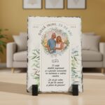 placă de ardezie "nunta de argint" – cadou aniversar 25 ani, personalizat cu fotografie