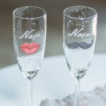 set pahare de Șampanie "nașa și nașul" – cadou personalizat pentru nași
