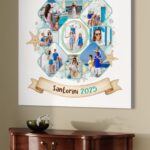 tablou canvas "jurnal de vacanță" – colaj personalizat cu poze și destinație