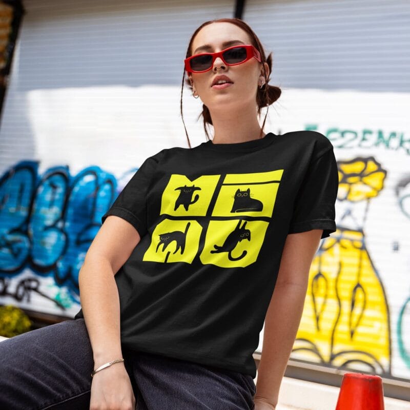 tricou personalizat cu pisici miau