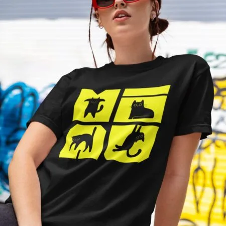 tricou personalizat cu pisici miau