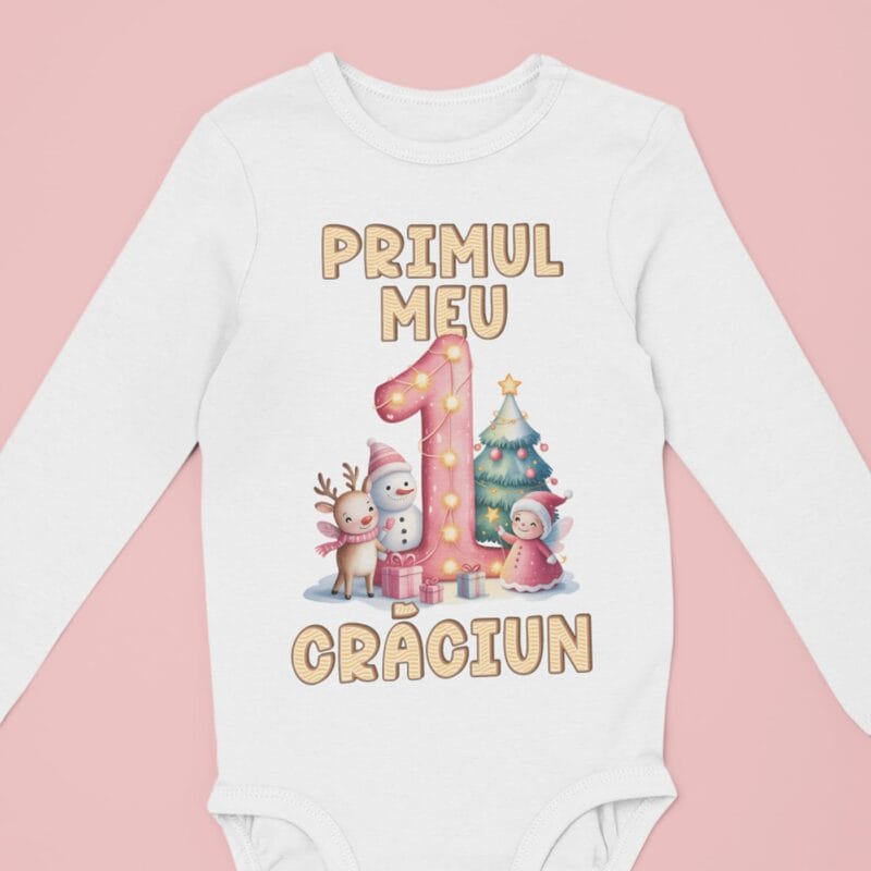 body "steaua crăciunului" pentru fetițe cadou magic pentru primul ei crăciun