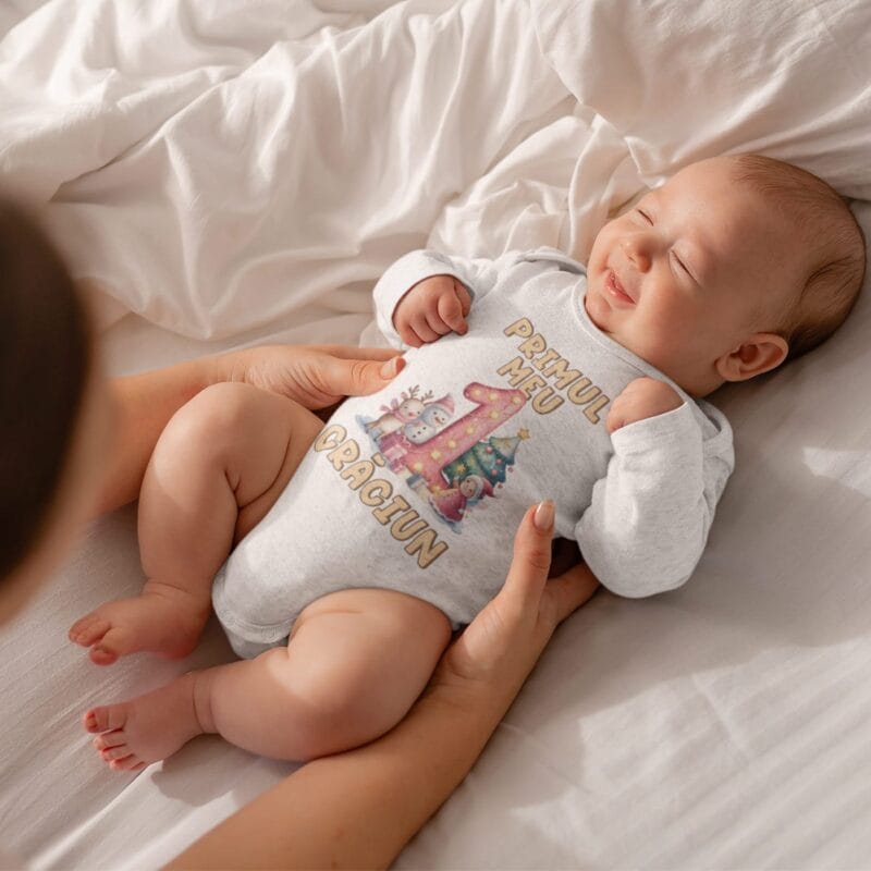 body "steaua crăciunului" pentru fetițe cadou magic pentru primul ei crăciun