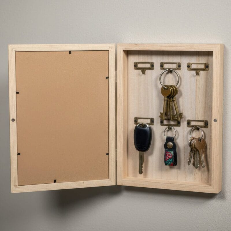 cutie de chei personalizată "comoara ascunsă" ramă foto și suport pentru chei