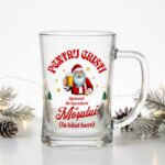 halbă personalizată "ajutorul moșului la băut bere" cadou amuzant de crăciun