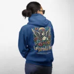 hanorac personalizat pentru femei "legenda vie" cu mesaj pe spate