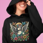 hanorac personalizat pentru femei "legenda vie" cu mesaj pe spate