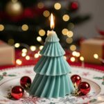 lumânare decorativă "brad de sărbătoare"