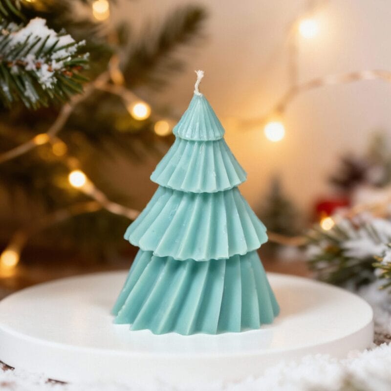 lumânare decorativă "brad de sărbătoare"