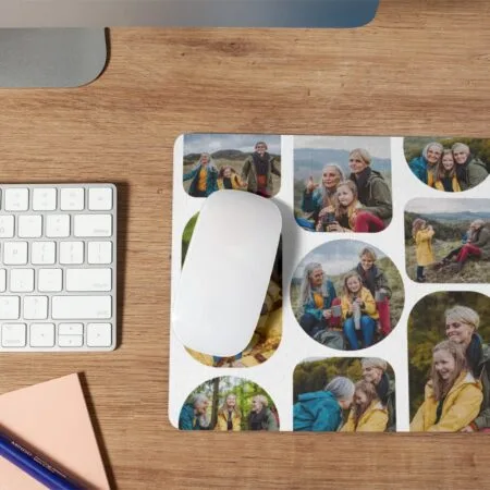 mousepad personalizat cu colaj foto – amintirile preferate la birou