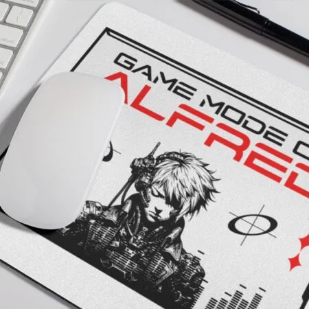 mousepad personalizat "game mode on" cadou ideal pentru gameri cu nume