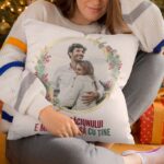 pernă personalizată de crăciun "magie cu tine" cadou romantic pentru cupluri cu poză