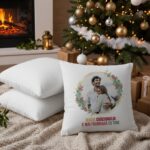 pernă personalizată de crăciun "magie cu tine" cadou romantic pentru cupluri cu poză