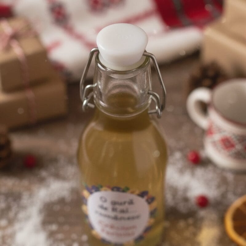 sticluță personalizată de crăciun "o gură de rai" cadou tradițional românesc