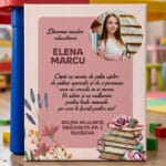 tablou canvas personalizat cadou doamna educatoare — poză cu mesaj