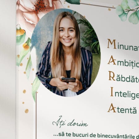 tablou canvas personalizat pentru maria