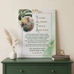 tablou canvas personalizat cadou pentru tata — acrostih cu poză