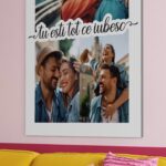 tablou colaj personalizat cu 3 poze "tu ești tot ce iubesc" – cadou pentru partener